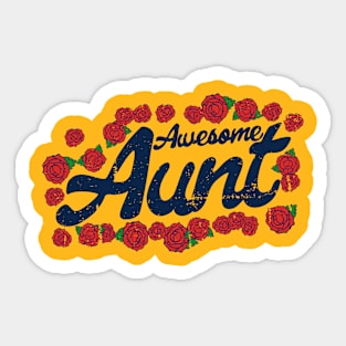 Awesome Aunt Sticker